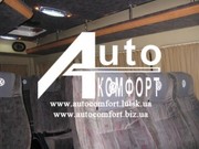 Шторы автомобильные в Mercedes Sprinter, VW Crafter дл.база бежевые