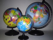 Продам нові глобуси, діаметри (11, 16, 22, 26 см).