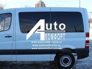 Передний салон, левое окно, короткая база на Mercedes-Benz Sprinter 06