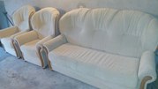 Диван и два кресла (дуб,  ткань букле)