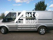 Передний салон, длинная (средняя) база, левое стекло на Ford Transit 2