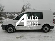 Передний салон, левое окно (внахлёст) на автомобиль VW Caddy 04