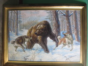 травля медведя 